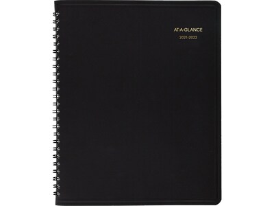 2021-2022 AT-A-GLANCE 7 x 8.75 Academic Planner, Black (70-127-05-22)