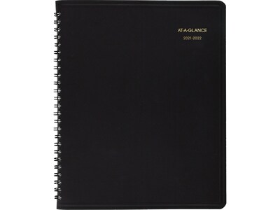 2021-2022 AT-A-GLANCE 7 x 8.75 Academic Planner, Black (70-127-05-22)