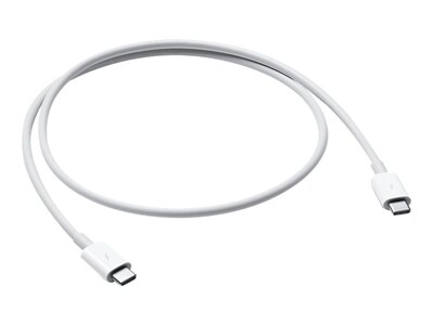 Apple 2.6' USB-C Thunderbolt 3 Cable, Male to Male, White (MQ4H2AM/A)