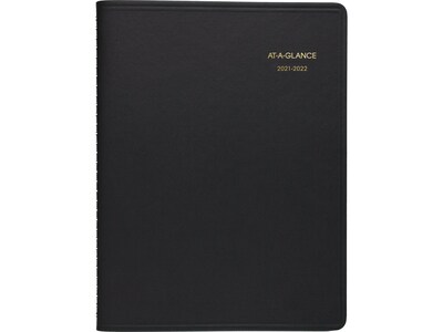 2021-2022 AT-A-GLANCE 8.25 x 11Academic Planner, Black (70-957-05-22)