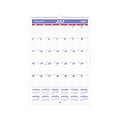 2021-2022 AT-A-GLANCE 22.75 x 15.5 Academic Wall Calendar, White/Purple/Red (AY3-28-22)