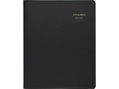 2021-2022 AT-A-GLANCE 9 x 11 Academic Planner, Black (70-074-05-22)