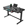 FlexiSpot 28-48 Glass Adjustable Desk, Black (EG8B-E)