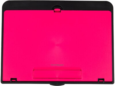Mind Reader 15 x 11.25 Plastic Lap Desk, Black/Pink (ZLAP-PNK)