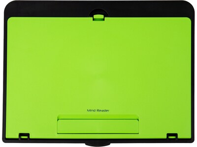 Mind Reader 15 x 11.25 Plastic Lap Desk, Black/Green (ZLAP-GRN)