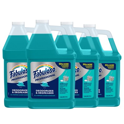 Fabuloso Professional All Purpose Cleaner & Degreaser, Ocean, 1 Gallon, 4/Carton (US05252A)
