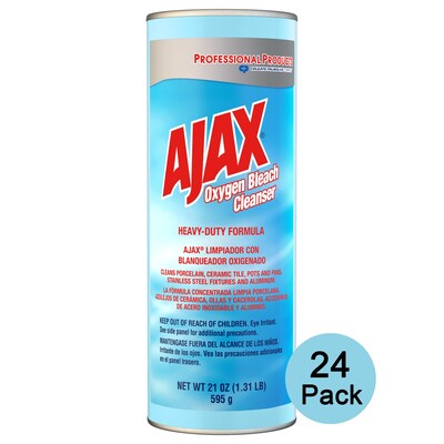 Ajax Oxygen Bleach Cleanser Heavy-Duty Formula, 21 Fl. oz., 24/Carton (214278)