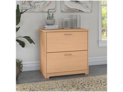 Bush Furniture Cabot 2-Drawer Lateral File Cabinet, Letter/Legal, Natural Maple, 31" (WC31680)