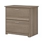 Bush Furniture Cabot 2-Drawer Lateral File Cabinet, Letter/Legal, Ash Gray, 31 (WC31280)