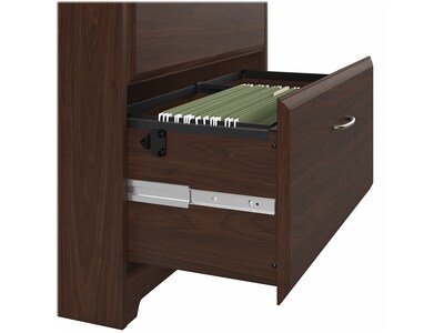 Bush Furniture Cabot 31"W 2-Drawer Lateral File Cabinet, Letter/Legal, Modern Walnut (WC31080)