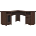 Bush Furniture Cabot 60 L-Shaped Desk, Modern Walnut (WC31030K)