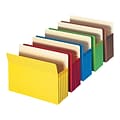 Smead File Pockets, Letter Size, Blue/Green/Red/Redrope/Yellow, 5/Pack (73836)