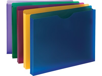 Smead Moisture Resistant File Pockets, 1 Expansion, Letter Size, Assorted Colors, 10/Pack (89610)