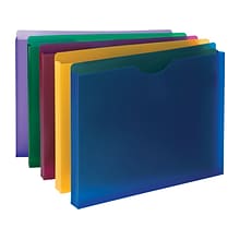 Smead Moisture Resistant File Pockets, 1 Expansion, Letter Size, Assorted Colors, 10/Pack (89610)