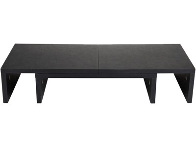 Mind Reader 2 Tier Adjustable Monitor Riser, Black (MDFMOND-BLK)