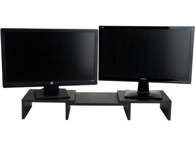 Mind Reader 2 Tier Adjustable Monitor Riser, Black (MDFMOND-BLK)