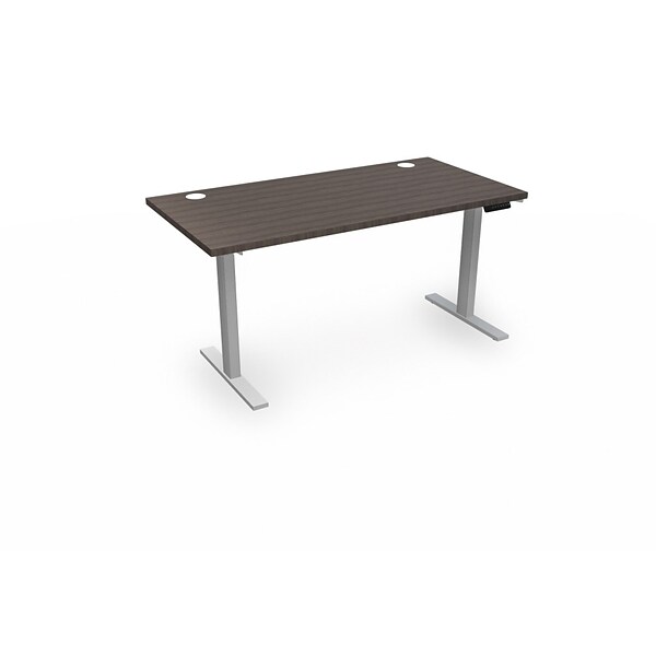HON Coze  54W Laminate Height Adjustable Table, Florence Walnut (HABETAFLOR2454)
