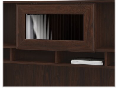 Bush Furniture Cabot 60"W Desktop Hutch, Modern Walnut (WC31031)