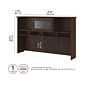 Bush Furniture Cabot 60"W Desktop Hutch, Modern Walnut (WC31031)