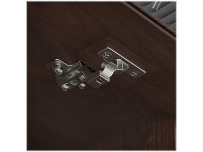 Bush Furniture Cabot 60"W Desktop Hutch, Modern Walnut (WC31031)