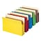 Smead Brights 10% Recycled Reinforced File Pocket, 3 1/2 Expansion, Letter Size, Assorted, 5/Pack (