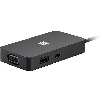 Microsoft USB Type-C Travel Hub with Power Passthrough, Black