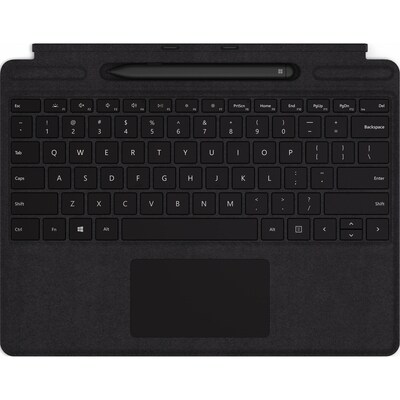 Microsoft Surface Pro X Signature Keyboard with Slim Pen Bundle, Black (QSW-00001	)