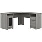 Bush Furniture Cabot 60W L-Shaped Desk, Modern Gray (WC31330-03K)