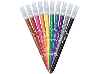 BIC Kids Ultra Washable Markers, Medium Point, Assorted Colors, 20/Pack (BKCM20-AST)