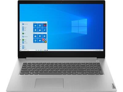Lenovo IdeaPad 3 17IIL05 17.3 Notebook, Intel i3, 8GB Memory, 256GB SSD, Windows 10, White (81WF000TUS)