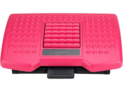 Mind Reader Tilt Adjustable Footrests, Black/Pink (FTROLL-PNK)