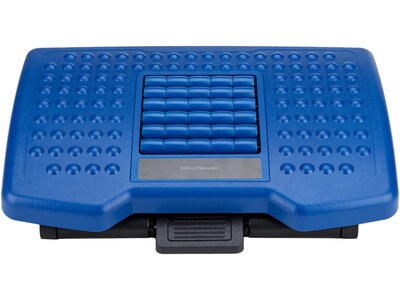 Mind Reader Tilt Adjustable Footrests, Black/Blue (FTROLL-BLU)