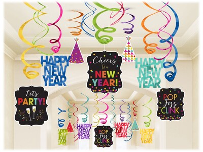 Amscan Jewel Tone New Years Kit, Multicolor, 2/Pack (670681)