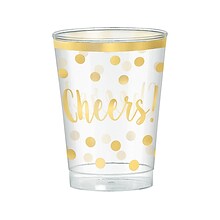 Amscan New Years Tumbler, Gold/Clear, 30/Set, 2/Pack (350260)
