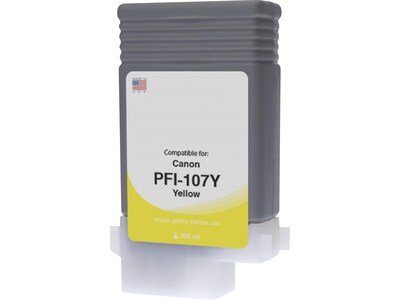 Clover Imaging Group Compatible Yellow Standard Yield Ink Cartridge Replacement for Canon PFI-107Y (6708B001AA)