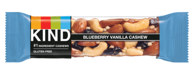 KIND Gluten Free Blueberry Vanilla & Cashew Nut Bar, 12 Bars/Box (PHW18039)