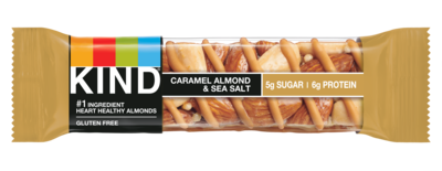 KIND Gluten Free Caramel Almond & Sea Salt Nut Bars, 1.4 oz, 12/Box (PHW18533)