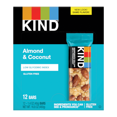 KIND Bar, Almond & Coconut, 1.4 Oz., 12/Box (PHW17828)