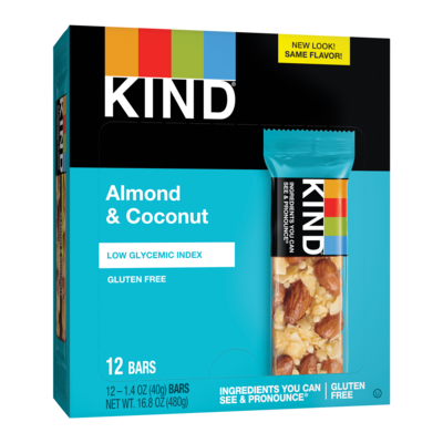 KIND Bar, Almond & Coconut, 1.4 Oz., 12/Box (PHW17828)
