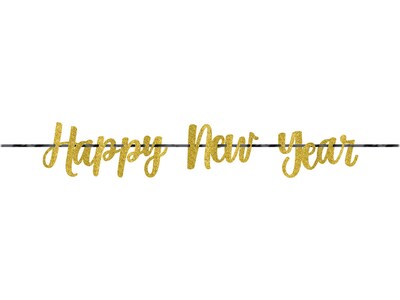 Amscan New Years Banner, Gold/Silver, 3/Pack (120291)