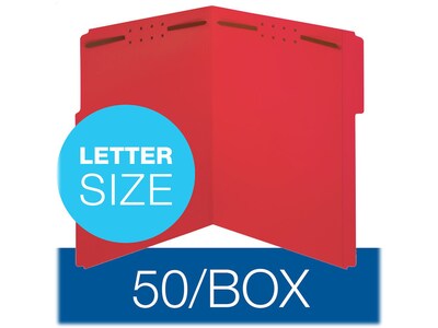 Pendaflex Recycled Reinforced Classification Folder, Letter Size, Red, 50/Box (22740)