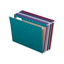 Pendaflex Recycled Hanging File Folders, 1/5-Cut Tab, Letter Size, Assorted Colors, 25/Box (PFX81667