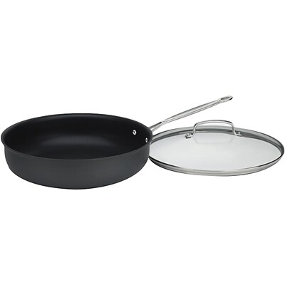 Cuisinart Chefs Classic Anodized 12 Frying Pan, Black (622-30DF)
