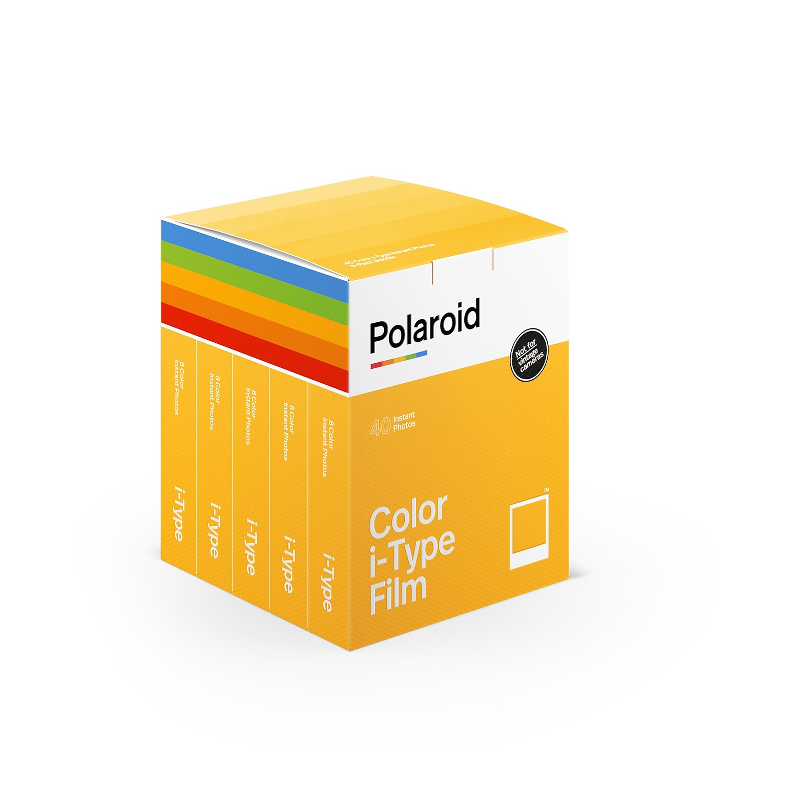 Polaroid Color i-Type Instant Film, 40 Exposure, 5-Pack (6010)
