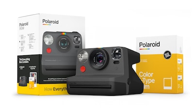 Polaroid Now i-Type Instant Camera and Film Bundle, Everything Box Black (6026)