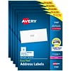 Avery Easy Peel Laser Address Labels, 1 x 2 5/8, White, 15000 Labels Per Pack (5160)