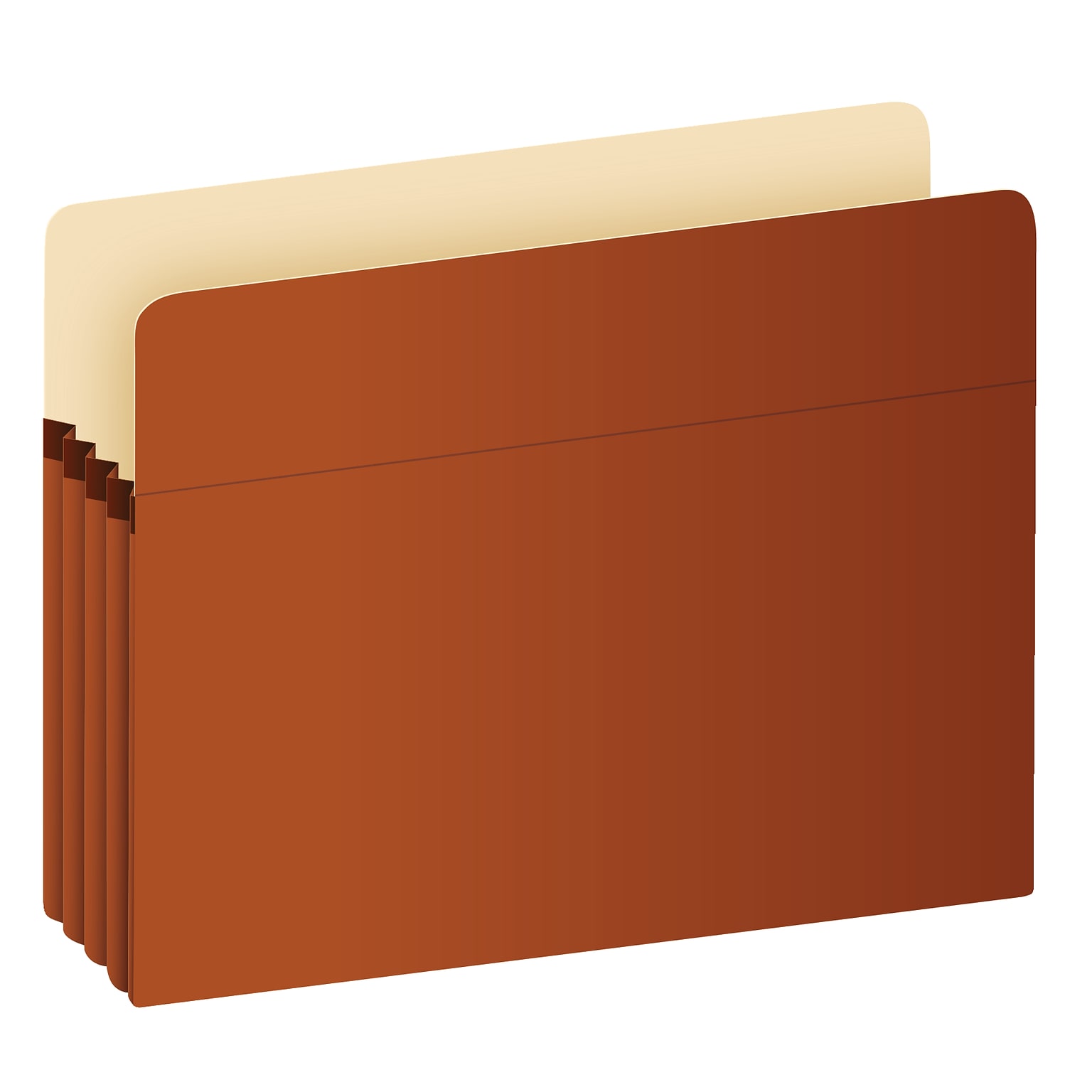 Pendaflex Smart Shield Reinforced File Pocket, 3 1/2 Expansion, Legal Size, Redrope, 10/Box (1526EAM)