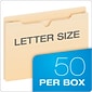 Pendaflex Reinforced File Jacket, 2" Expansion, Letter Size, Manila, 50/Box (22025EE)