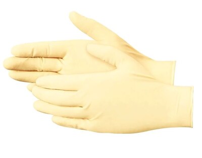 Adenna Gold Powder Free Cream Latex Gloves, XL, 90/Box (AGLD108268)
