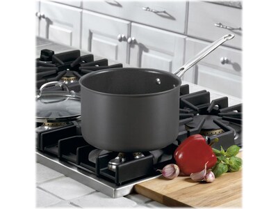  Cuisinart Chef's Classic Nonstick Hard-Anodized 1.5-Quart  Saucepan with Lid, Black: Cuisinart Pot: Home & Kitchen